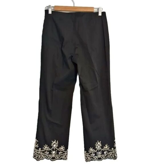 NWT y2k Vintage 2000s Talk of the Walk Pants Cropped Beaded Whimsygoth Size 4 - Picture 2 of 7